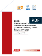 INEI Peru Bol22 Estimaciones Proyecciones 1995 2025