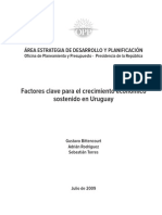 Factores Clave para El Crecimiento Economico Sostenido. OPP. Uruguay