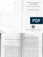 Bobbio, Norberto (1998) "Estado, Poder y Gobierno"