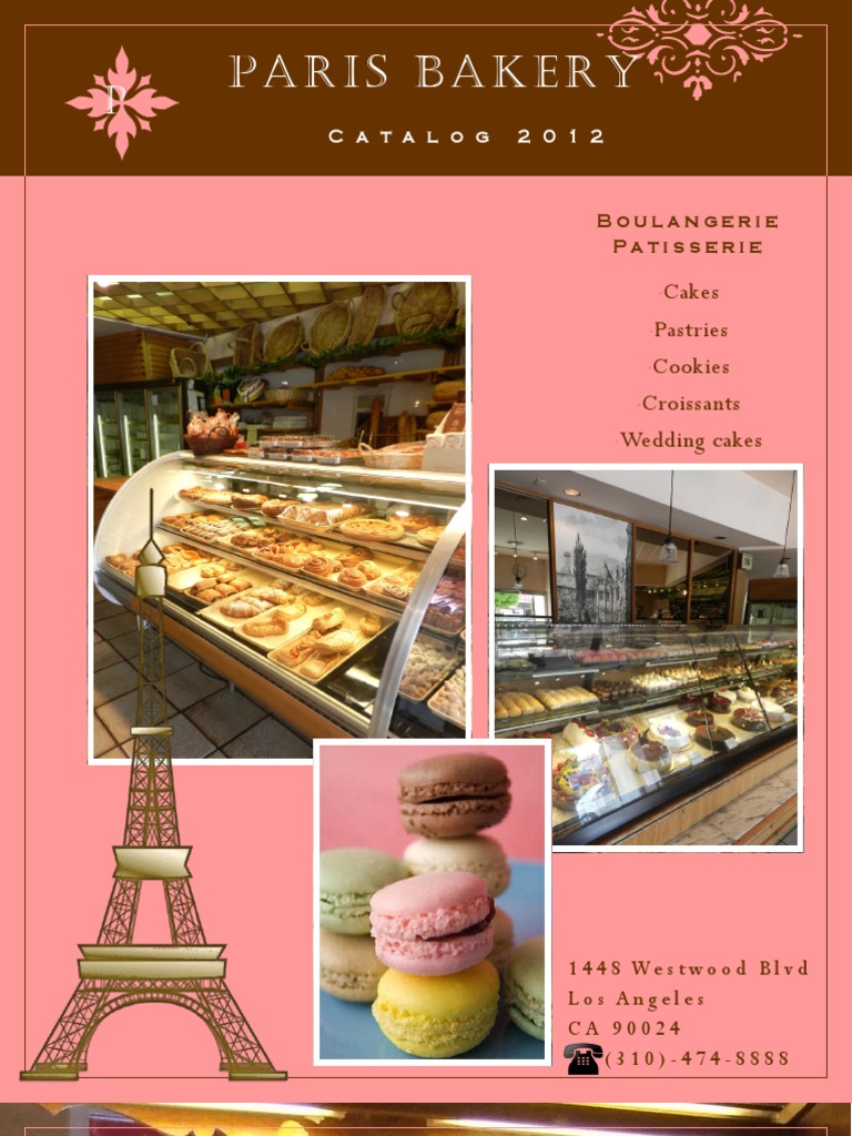 Paris Bakery Catalog PDF Desserts Foods
