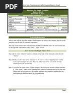 Simple Balance Sheet For Sole Proprietorship or Partnership