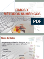 Clase 2 - Tipos de Datos Variables Estructuras de Control y Flujos de Entrada y Salida