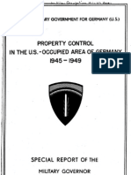 Office of the Military Government for Germany - Property Control in the US Occupied Area of Germany 1945-1949 (en, 1949, 95 S., Scan)