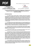 Peru Proyecto de Decreto Supremo Que Aprueba El Reglamento Prohibicion Del Asbesto[1]