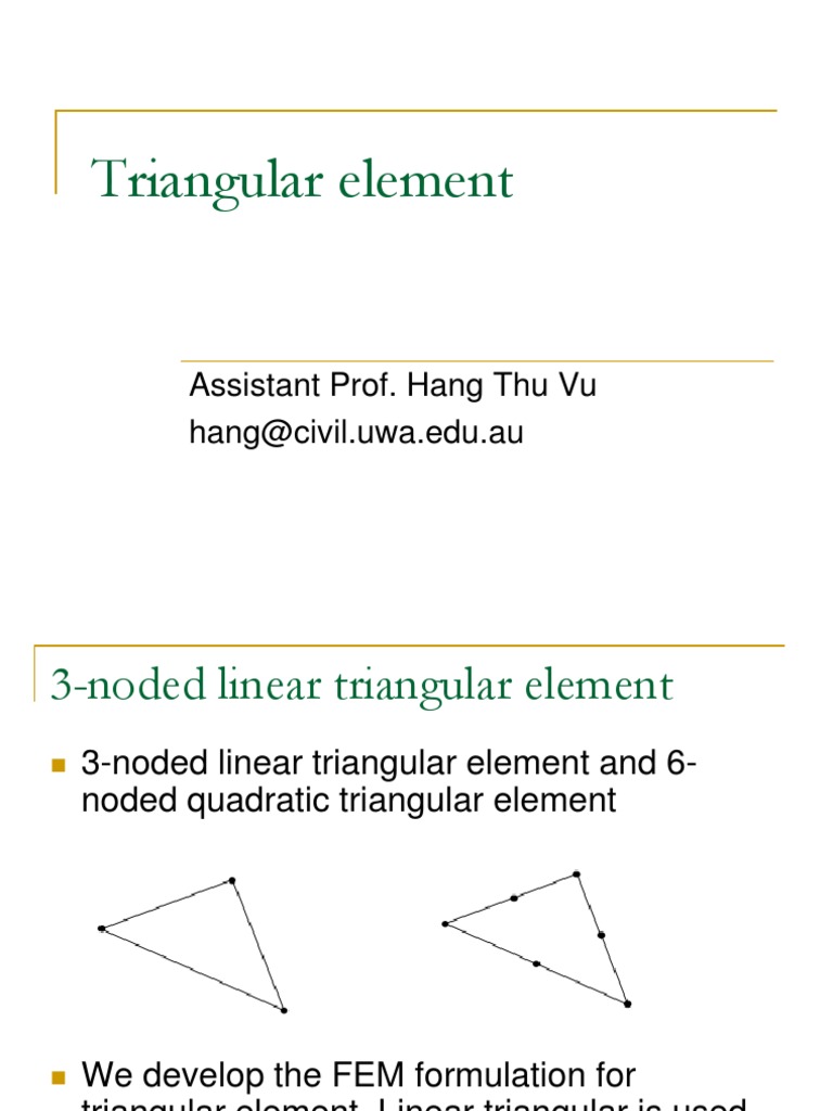 Triangular Element | Triangle | Finite Element Method