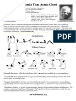 Sivananda Yoga Asana Chart