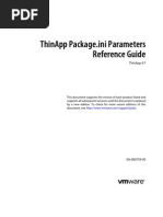 VMWare Thinapp 4.7 Packageini Reference