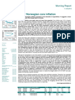 Lower Norwegian Core Inflation: Morning Report
