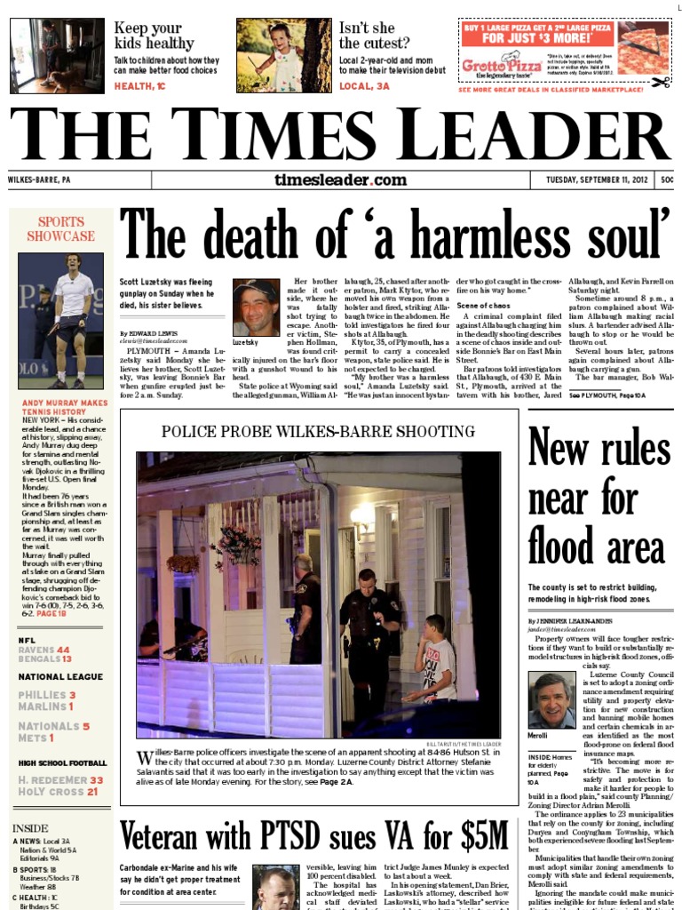 Times Leader 09-11-2012 | PDF | Afghanistan | Republican Party (United  States)