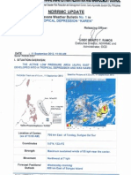 NDRRMC Update Re SWB No. 1 for Tropical Depression Karen