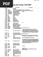 Lista de Portas TCU-UDP