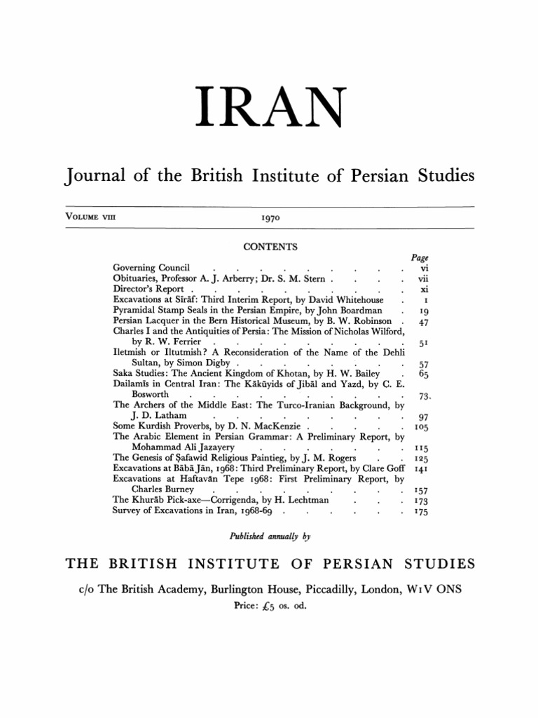 Iran 08 (1970), PDF, Pottery