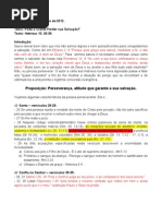 Salvos na Perseverança