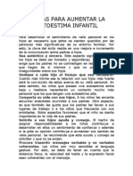 Pautas Para Aumentar La Autoestima Infantil