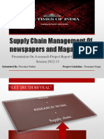 Times of India - Supply Chain Management of Newspapers and Magazines