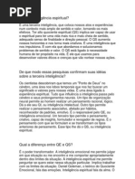 O que é inteligência espiritual
