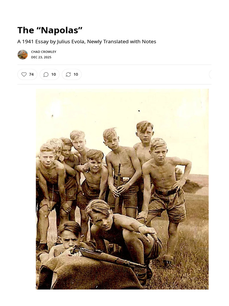 1941 The "Napolas" - by Chad Crowley - Riding The Tiger | PDF