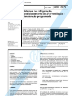 NBR 13971 Sistemas de Refrigeracao Condicionamento de Ar e Ventilacao Manutencao Program Ada