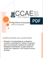 Análise da Complexidade de Algoritmos