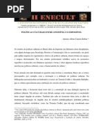 RUBIM, Antonio- Politicas Culturais Entre o Impossivel e Possivel