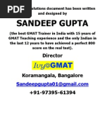 GMAT Intro Session Handout Solutions