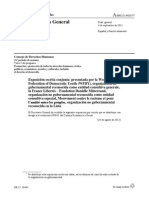 Exposición para La ONU Escrita de ONG's Francesas Respecto Al Conflicto Conga