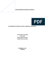 Trabalho Sobre o Haiti e A República Dominicana