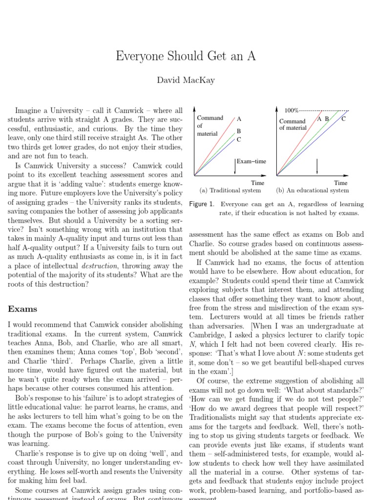Rethinking University Grading Systems | PDF | Test (Assessment ...