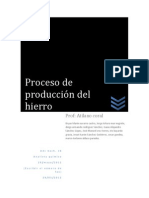 Proceso de Produccion de Hierro
