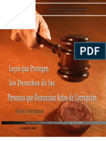 Leyes Que Protegen A Personas Que Denuncian Actos de Corrupción CEE