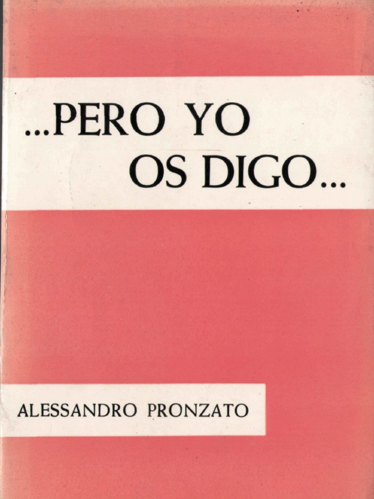 Pronzato, Alessandro - Pero Yo Os Digo | Cristo (título) | Verdad ...