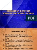 Kemahiran Berfikir Kreatif Dan Kritis