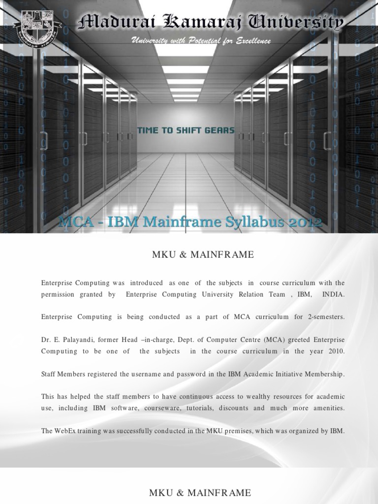 Mainframe Brochure | PDF | Subroutine | Operating System Technology