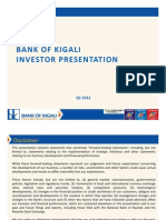 Bank of Kigali Investor Presentation Q1 &3M 2012