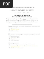 Operating System Concepts Test