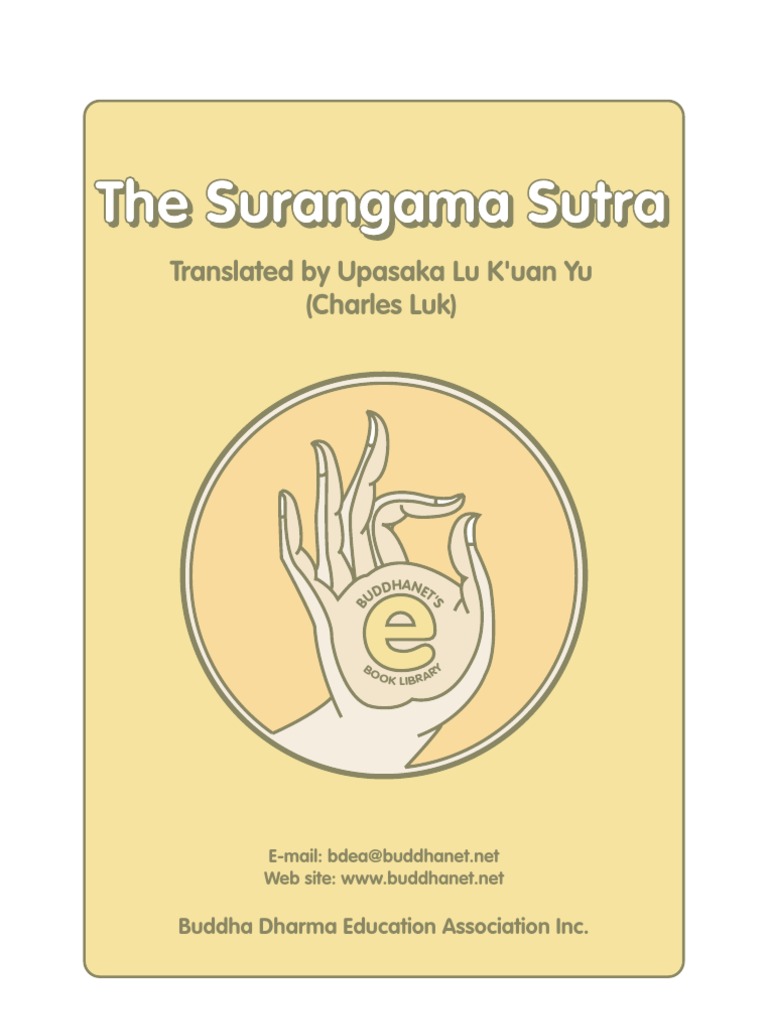 The Surangama Sutra Translated by Charles Luk Chan Buddhism Mind