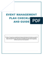 Event Management Plan - GDC Toolkit