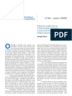 2008 - PREÇOS AGRÍCOLAS E BIOCOMBUSTÍVEIS NUM CONTEXTO DE INSEGURANÇA ALIMENTAR-georges - Flexor