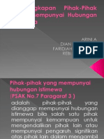 Pengungkapan Pihak-Pihak Yang Mempunyai Hubungan Istimewa