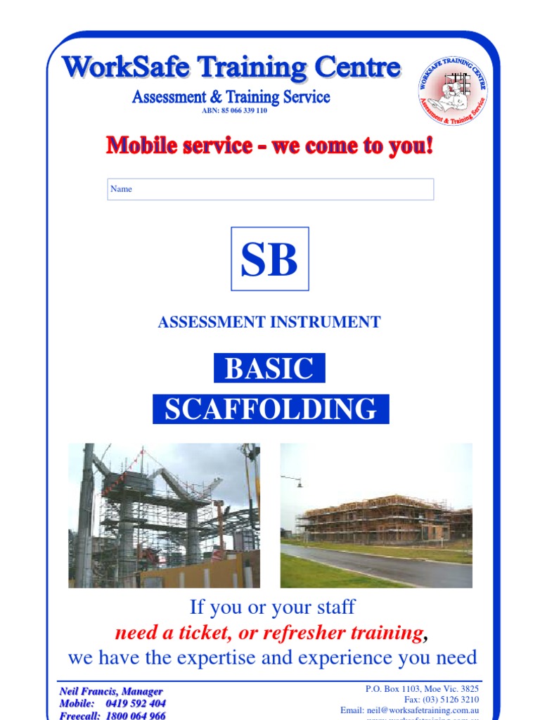 Basic Scaffolding | PDF | Home & Garden | Technology & Engineering