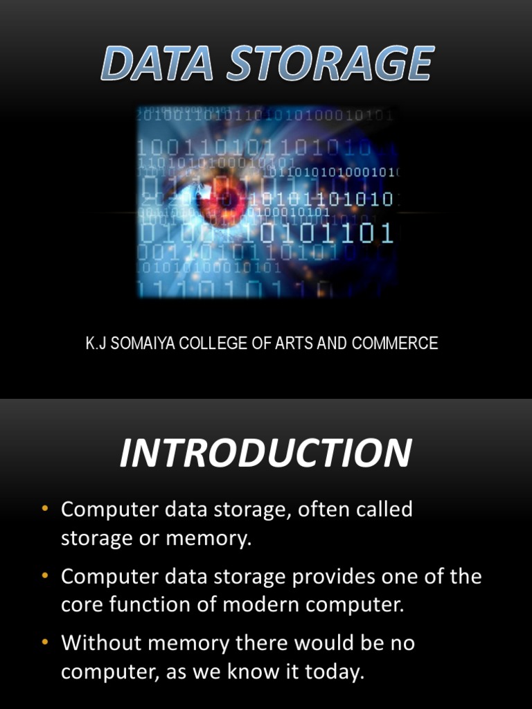 Understanding Computer Data Storage | PDF