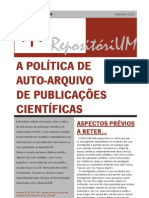 A política de Auto-Arquivo de Publicações Científicas