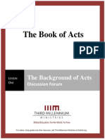 The Book of Acts - Lesson 1 - Forum Transcript