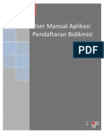 User Manual Pendaftaran Bidik Misi
