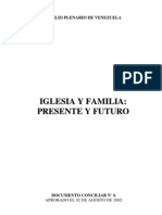 Documento Iglesia y Familia Concilio Plenario