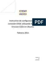 Instructivo de Configuracin de Conexin EDGE Utilizando Modem Ericsson G32x en Ubuntu