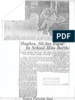 Hughes, Sit-Ins Rigid in School Bias Battle, Bergen Record Article February 1963