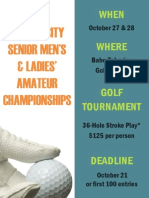2012 Tampa City Senior Men's and Ladies' Amateur Championships