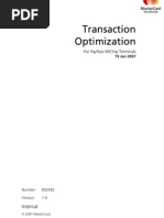 PayPass - Transaction Optimization For MChip Terminals