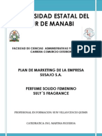 Plan de Marketing Perfume
